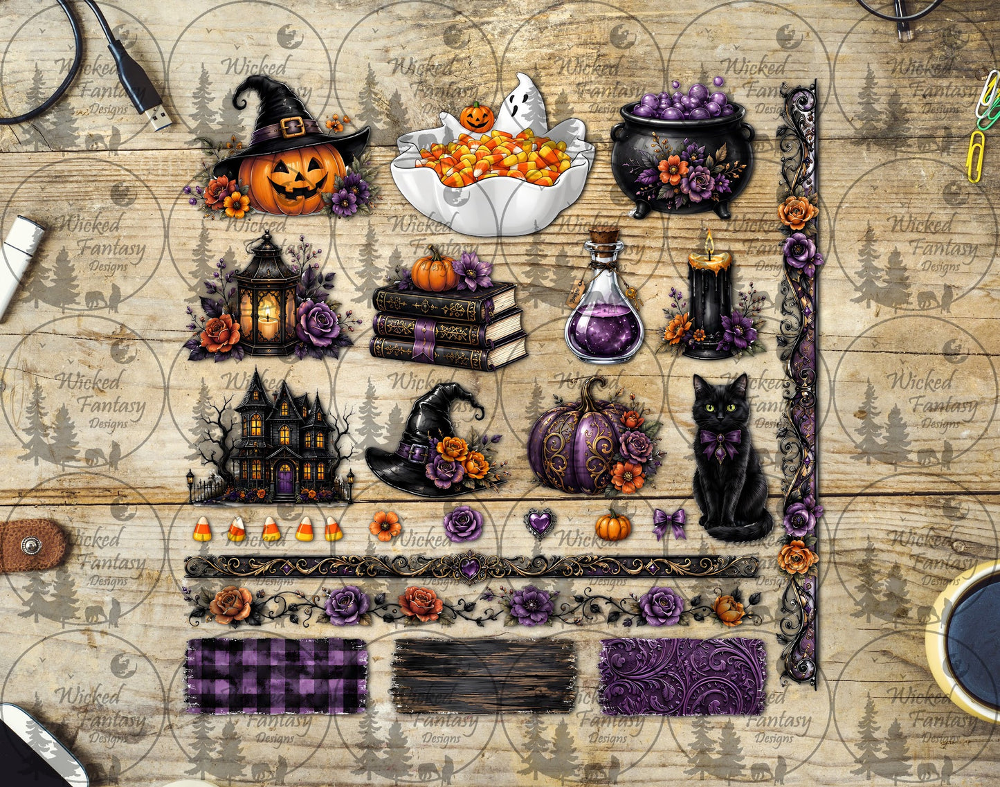 UVDTF Halloween Time Element Sheet