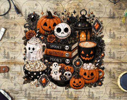 UVDTF Spooky Cozy Night with Floral