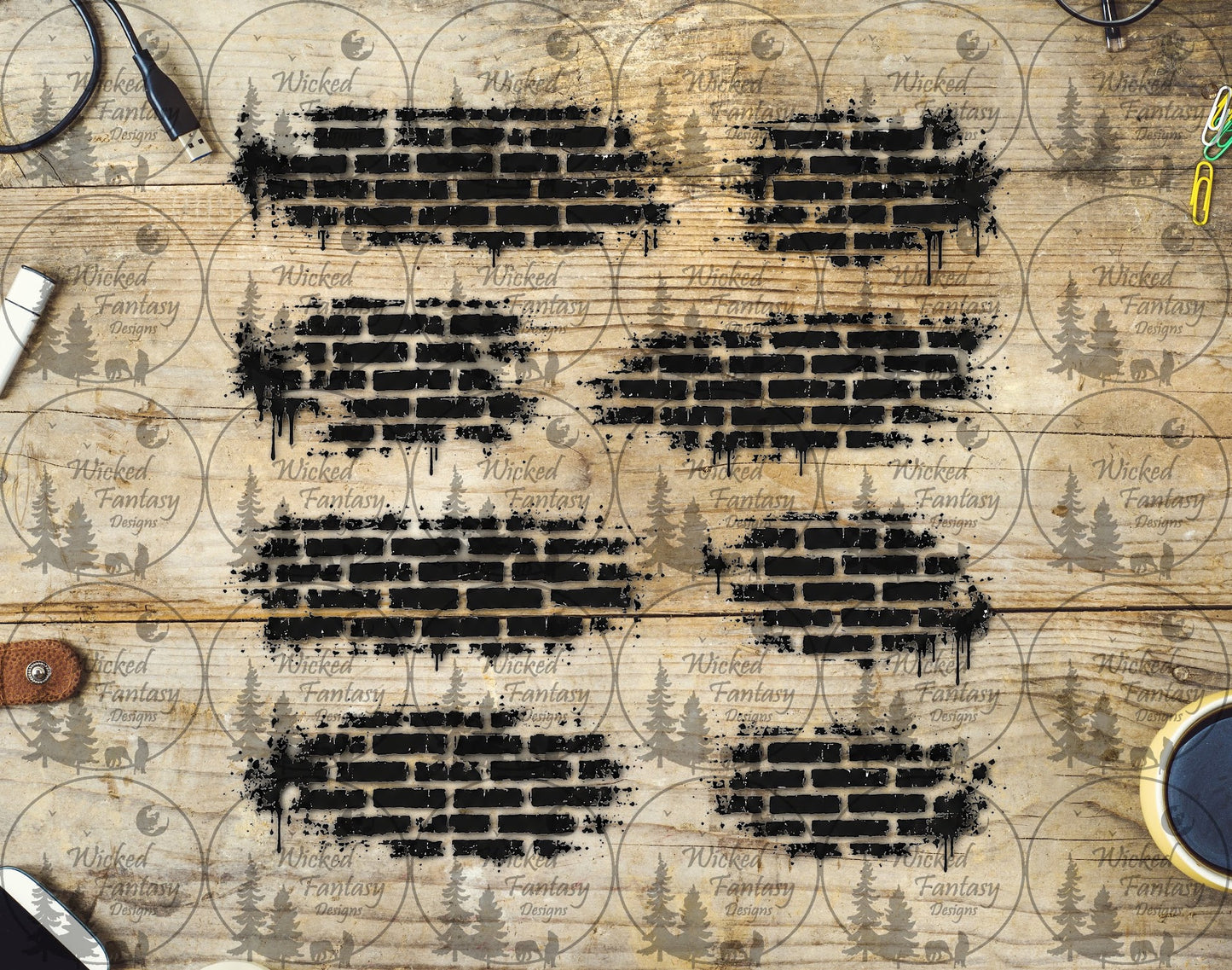 UVDTF Brick  Textures Element Sheet