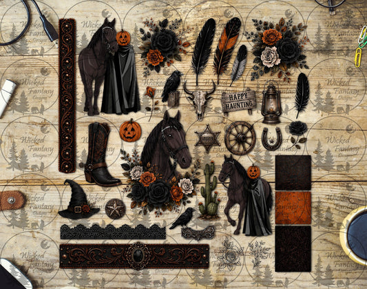 UVDTF Jack O Lantern Horseman Multimedia Element Sheet