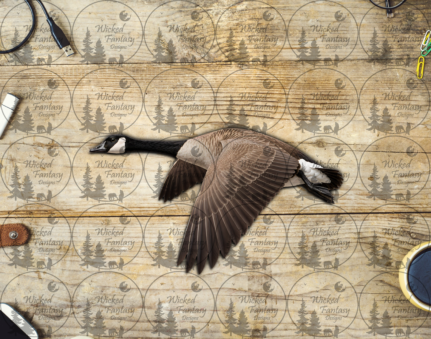 UVDTF Canadian Goose Flying