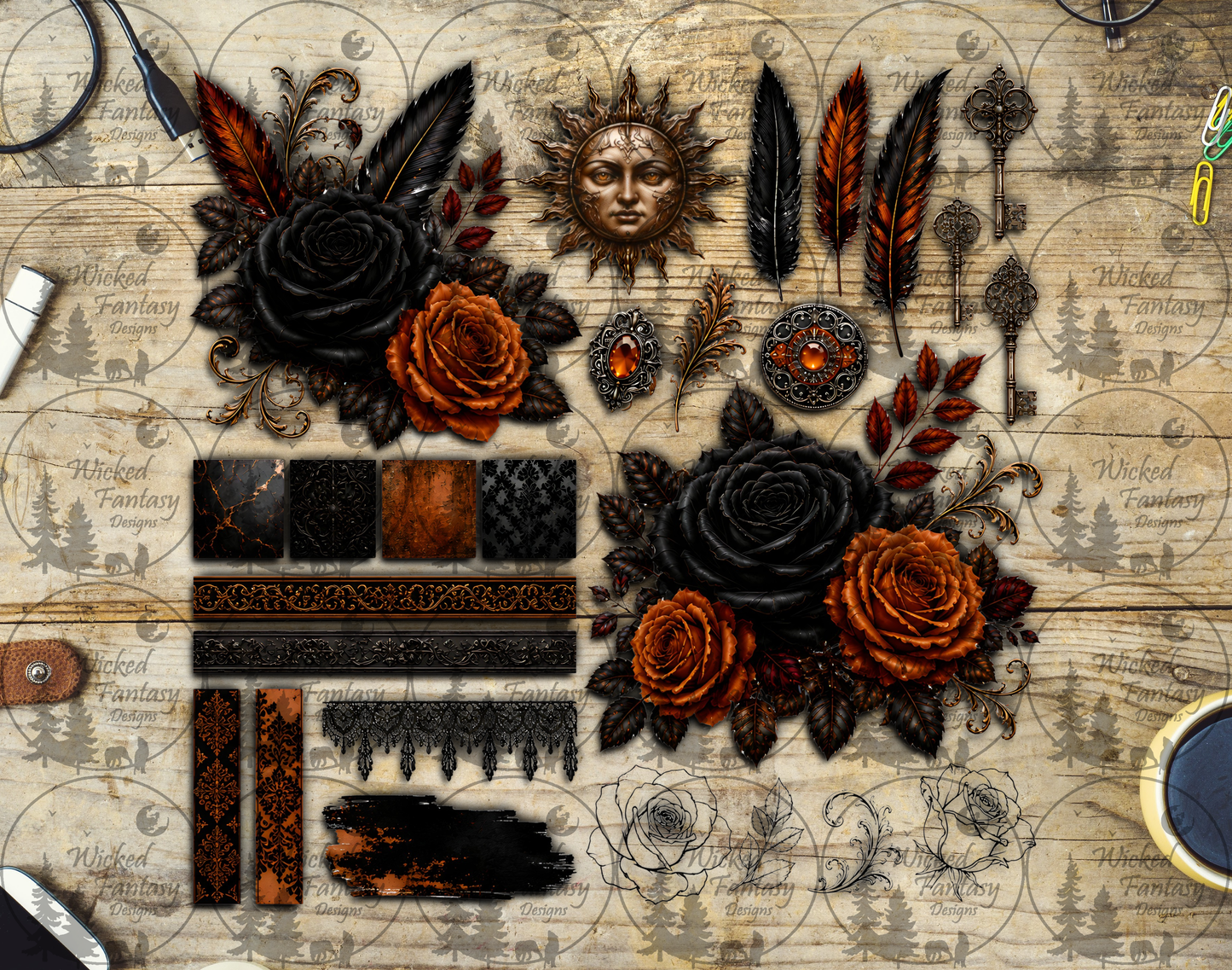 UVDTF Eclipse and Ember Multimedia Element Sheet