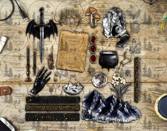 UVDTF Shadow Court ACOTAR Multimedia Element Sheet