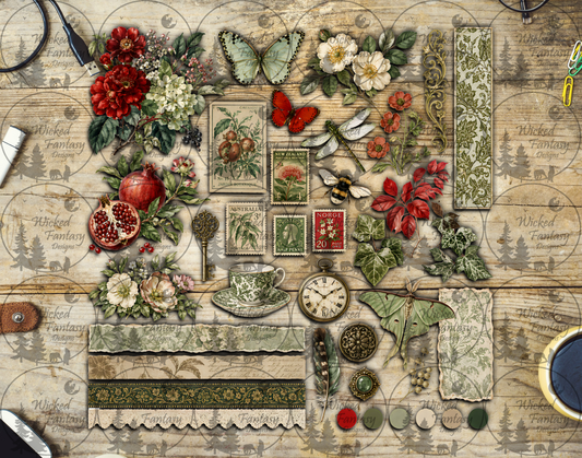 UVDTF Petals and Postmarks Multimedia Element Sheet