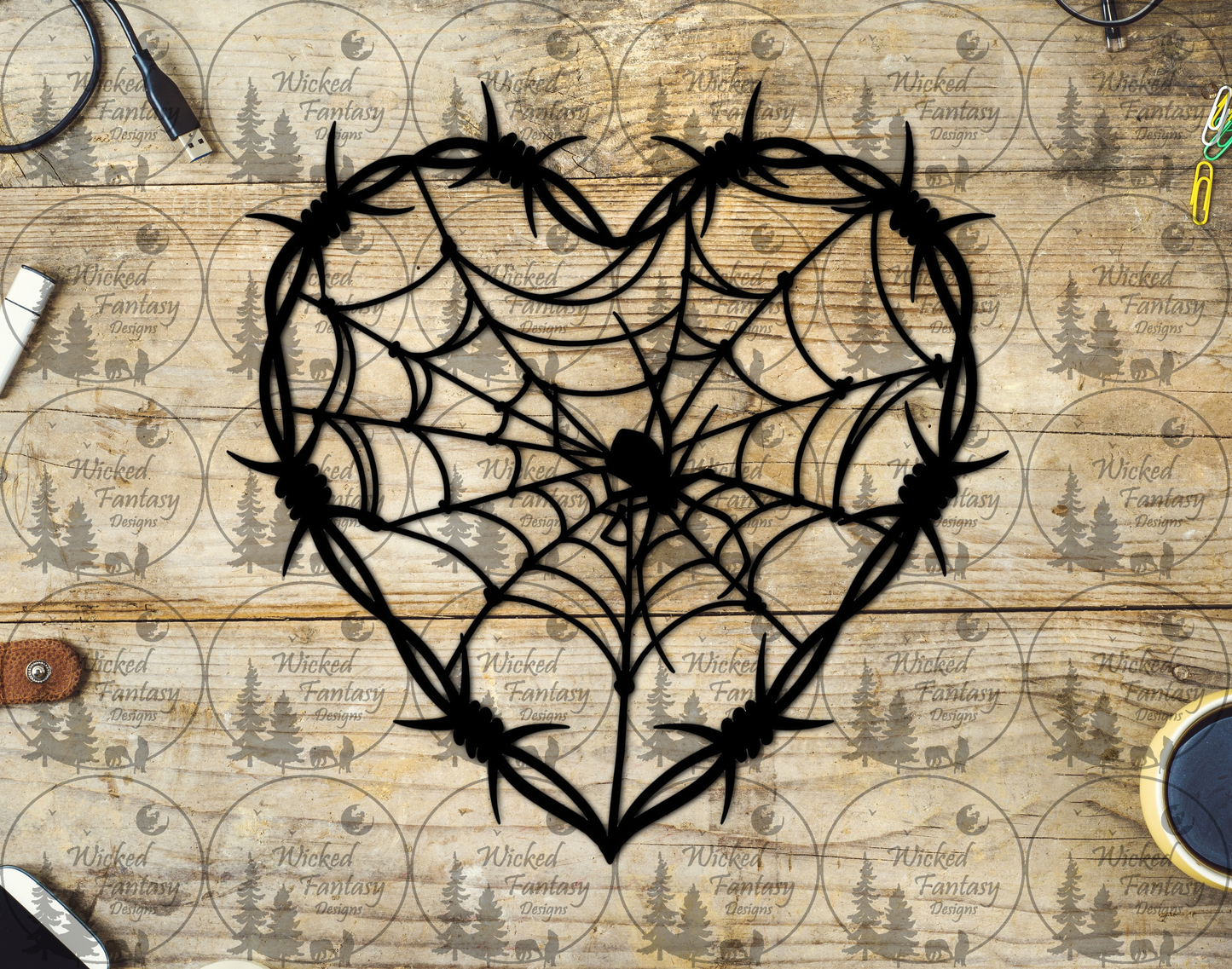 UVDTF Heart Shaped Web