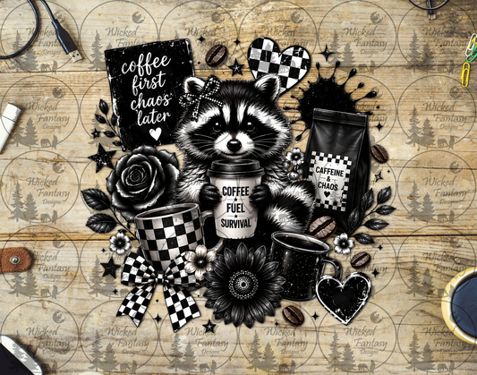 UVDTF Coffee First Chaos Later