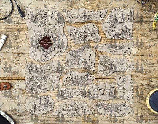UVDTF Mischief Managed Wizard Ripped Pages Filler Element Sheet