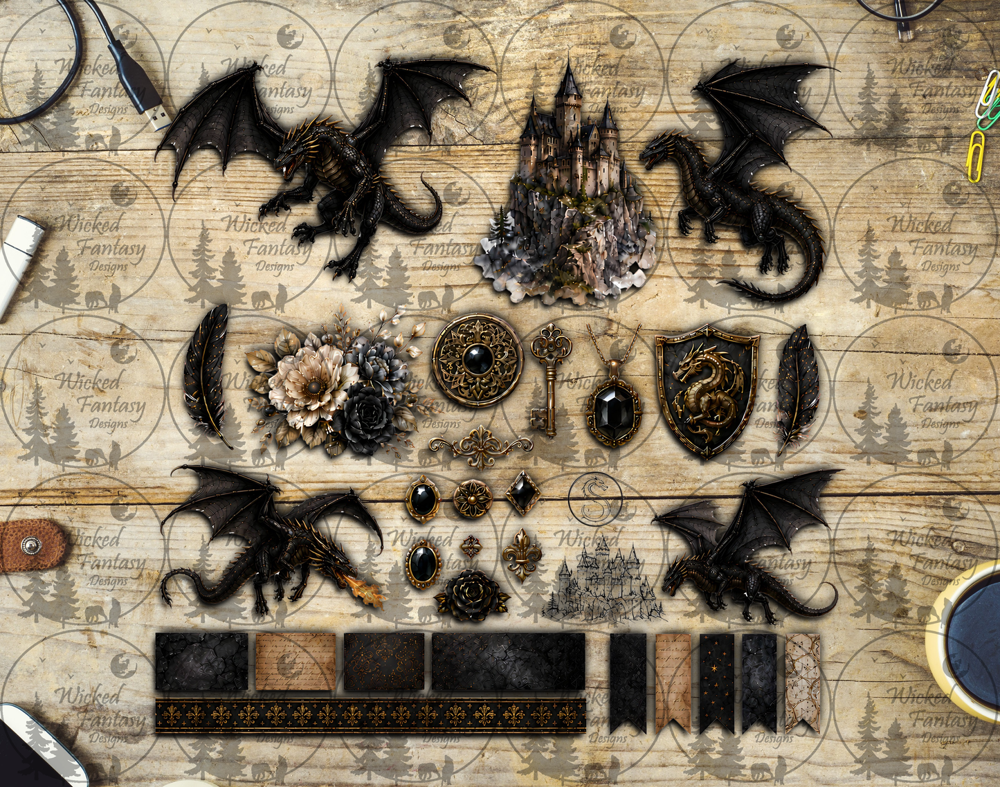 UVDTF Battle of Dragons Multimedia Element Sheet