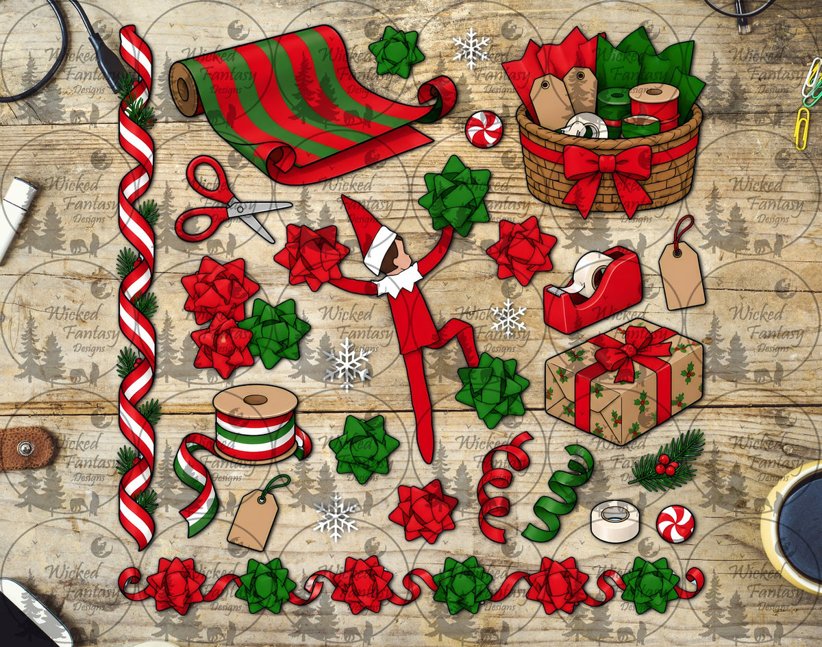 UVDTF Giftwrapping Elf Element Sheet