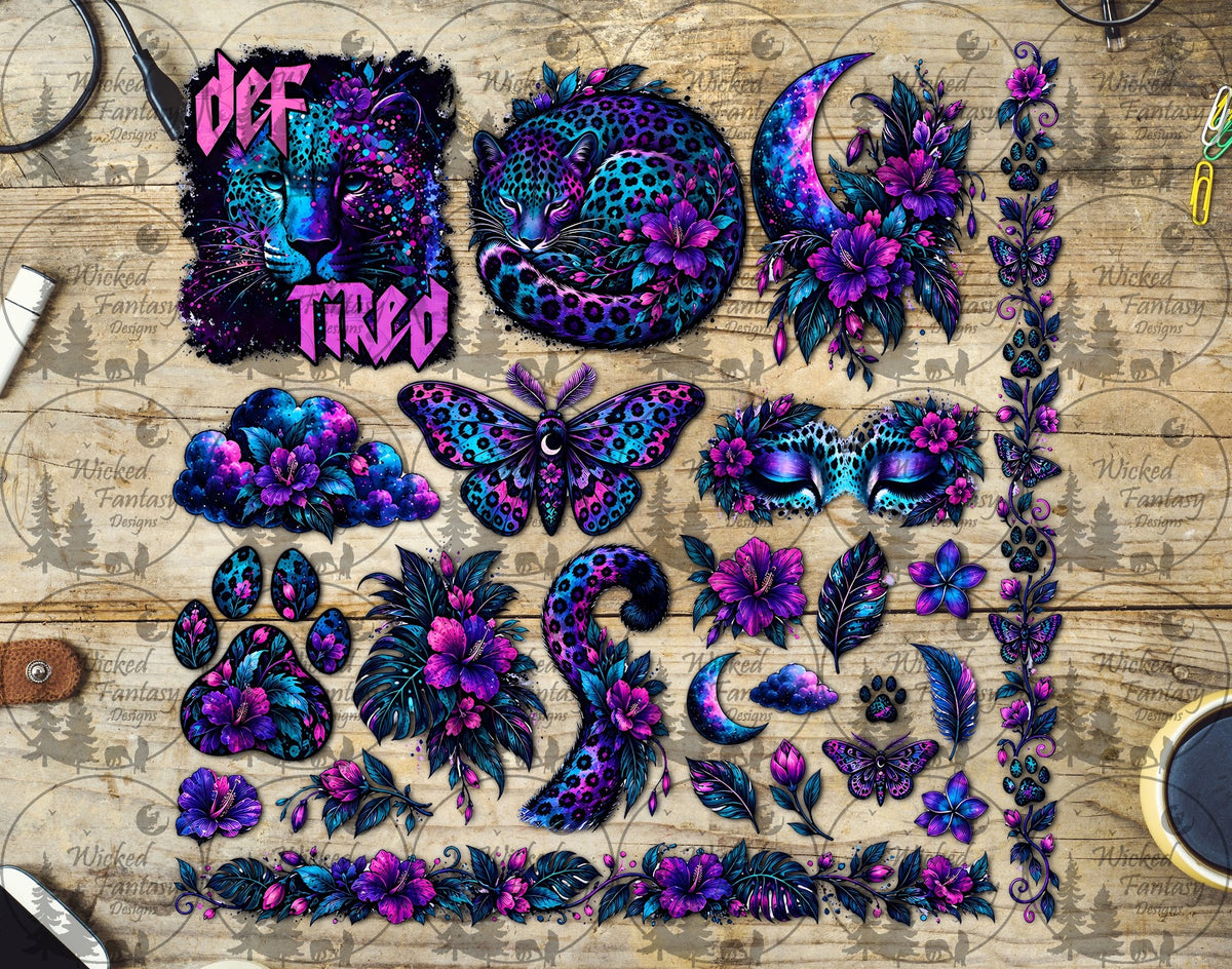 UVDTF Def Tired Leopard Element Sheet