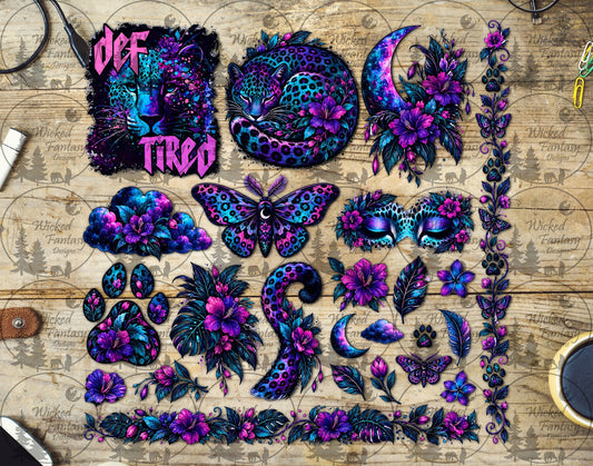 UVDTF Def Tired Leopard Element Sheet