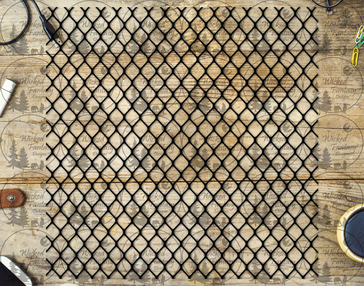 UVDTF Fish Net 20oz 30oz 10"x10"