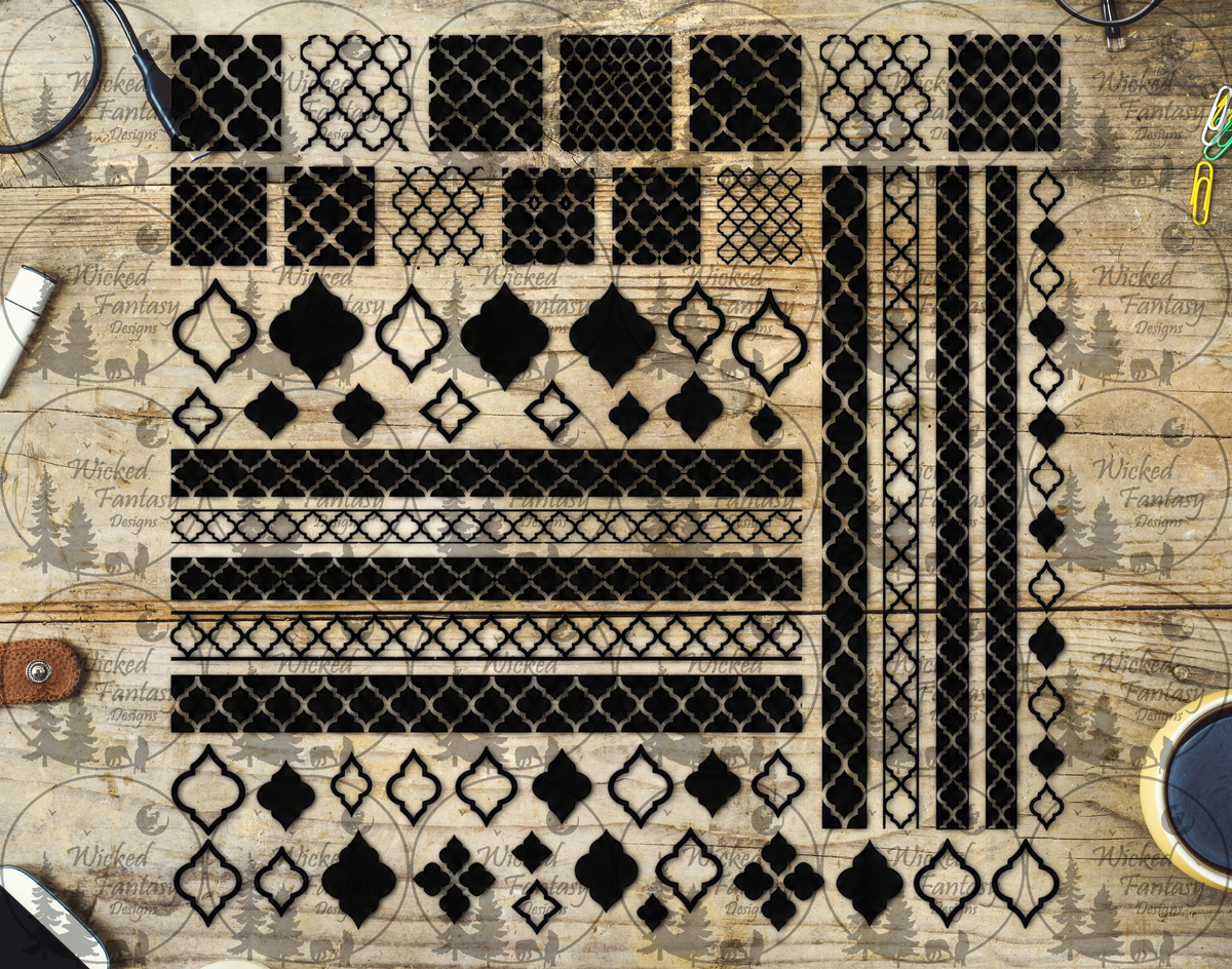 UVDTF Moroccan Tile Pattern Element Sheet