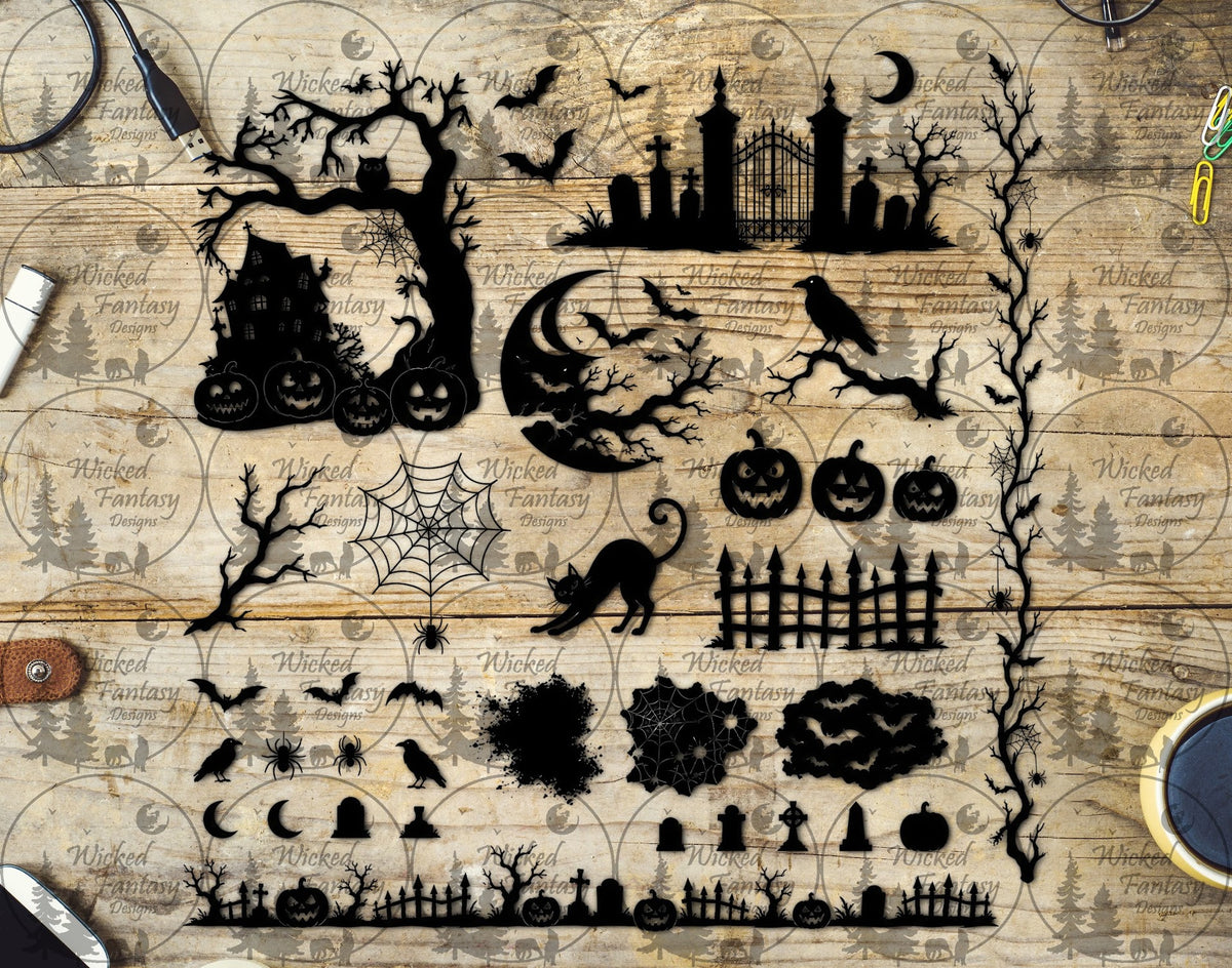 UVDTF Spooky Silhouettes Element Sheet