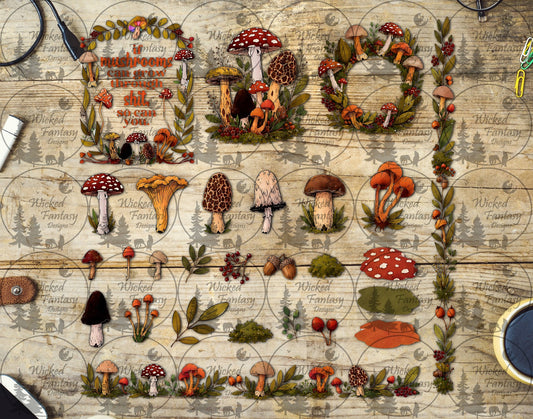 UVDTF If Mushrooms Can Grow Through Sh*t Element Sheet