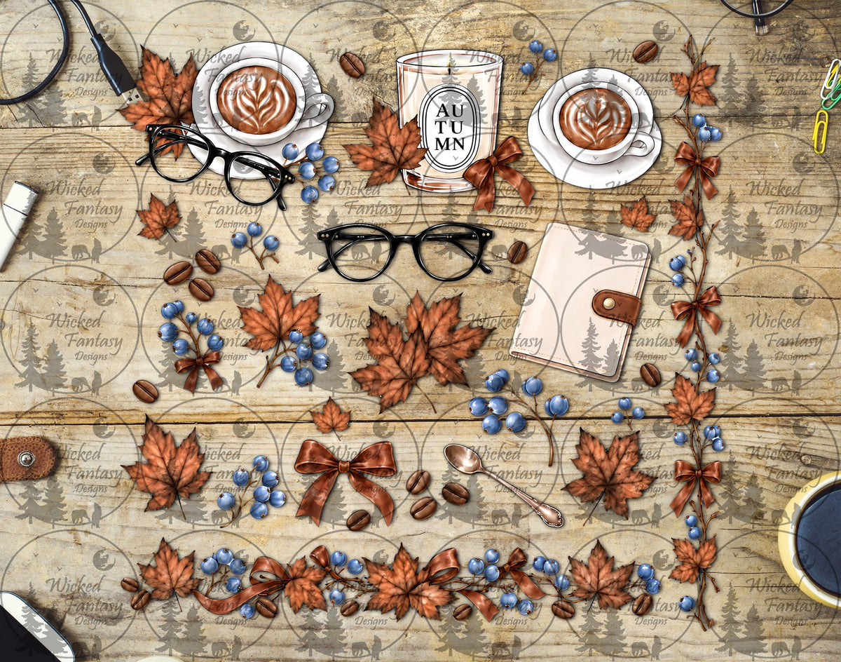 UVDTF Autumn Coffee Element Sheet