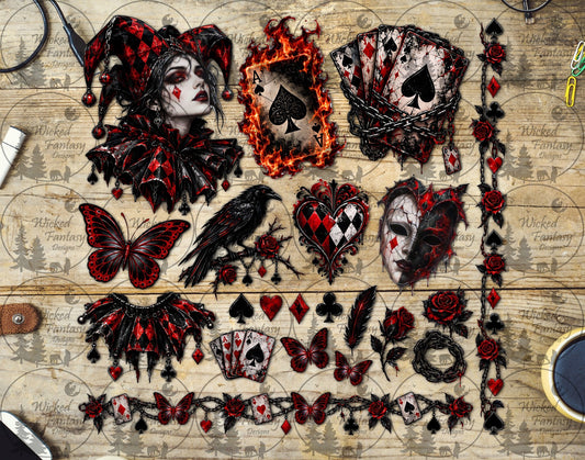 UVDTF Joker Queen Element Sheet