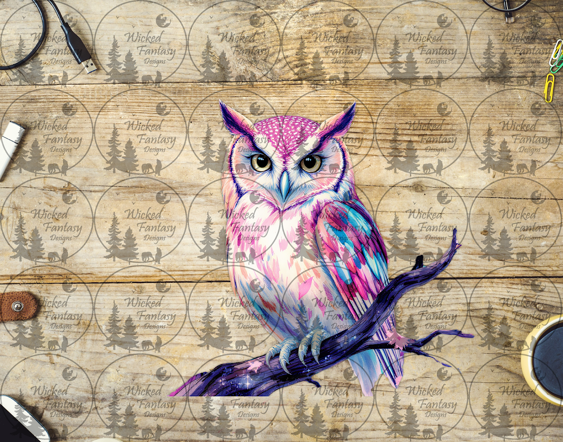 UVDTF Colorful Owl