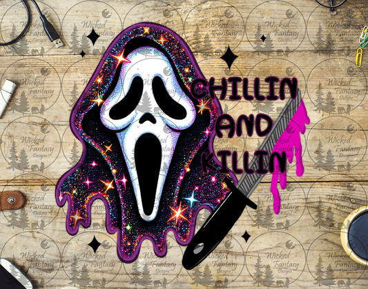 UVDTF Chillin and Killin' Faux Patch