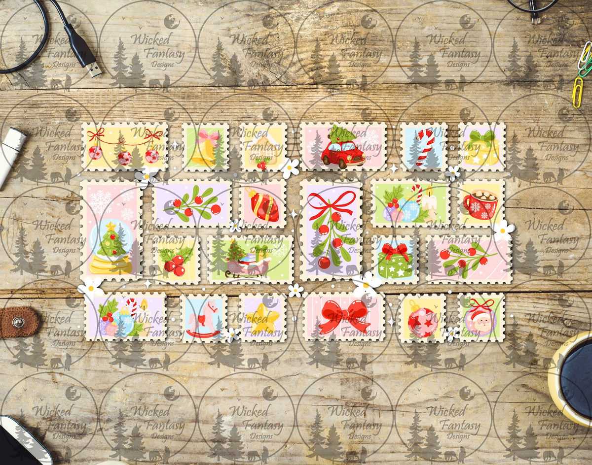 UVDTF Christmas Stamps 16oz 40oz
