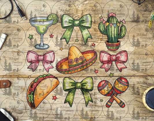 UVDTF Tacos and Margaritas 6x7" Element