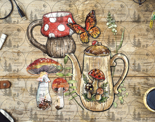 UVDTF Forest Mushroom Tea Time