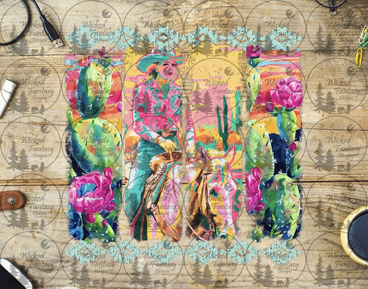 UVDTF Sunset Cowgirl