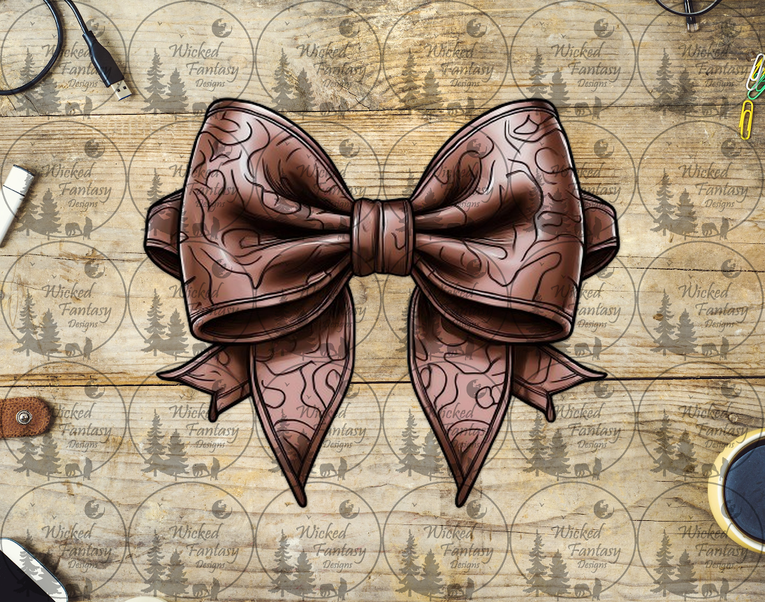 UVDTF Leather Bow