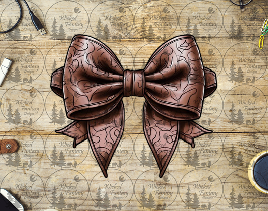 UVDTF Leather Bow