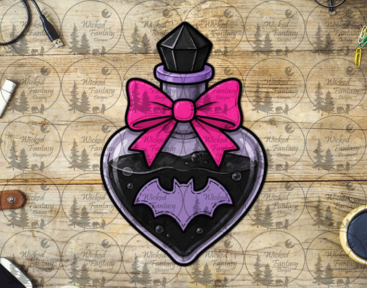UVDTF Potion Bottle with Bow