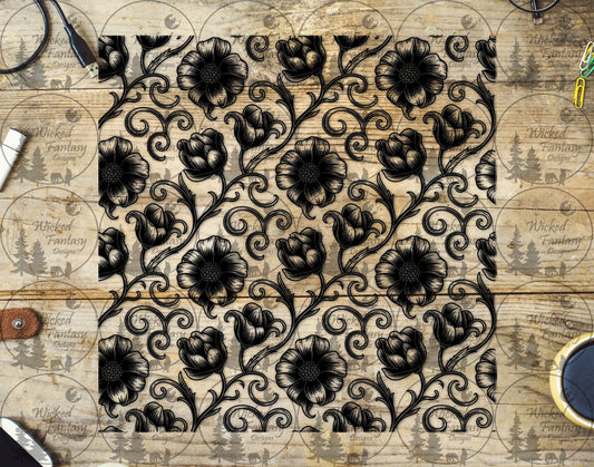 UVDTF Floral Filagree 20oz 30oz 10"x10"