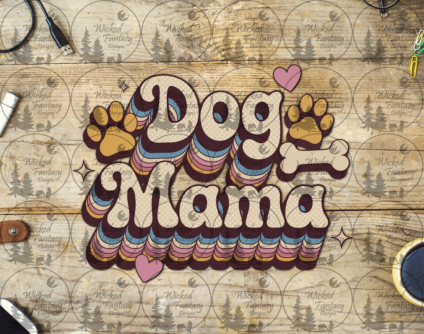 UVDTF Dog Mom Retro