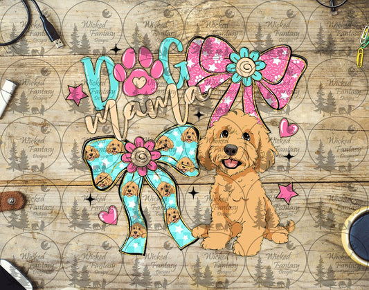 UVDTF Coquette Dog Mama and Bows Doodle
