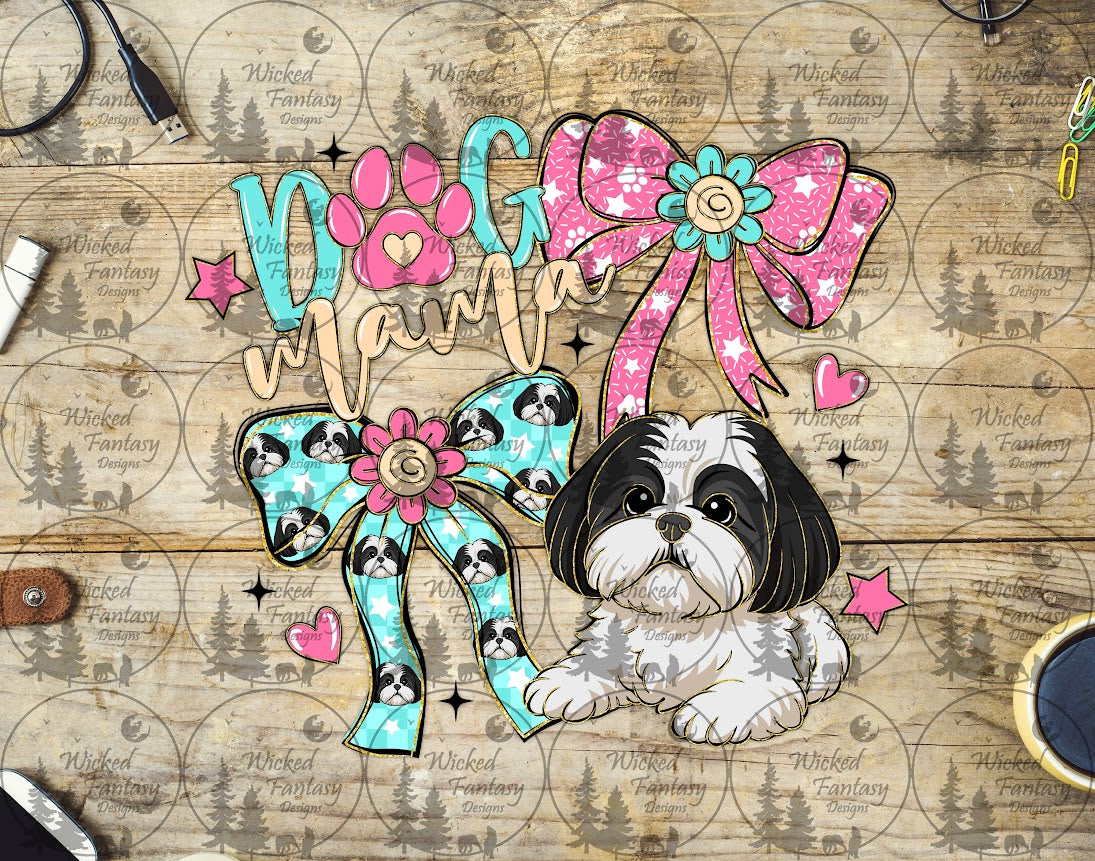 UVDTF Coquette Dog Mama and Bows