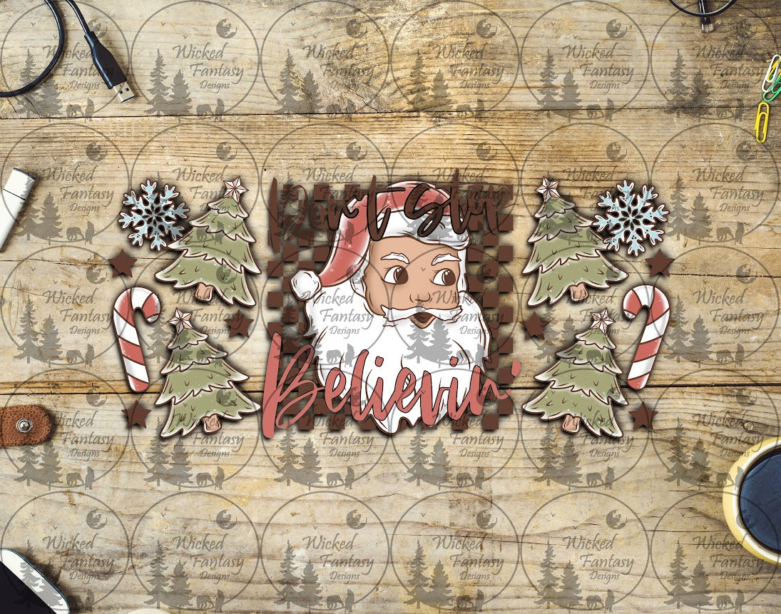UVDTF Believin Christmas 16oz 40oz