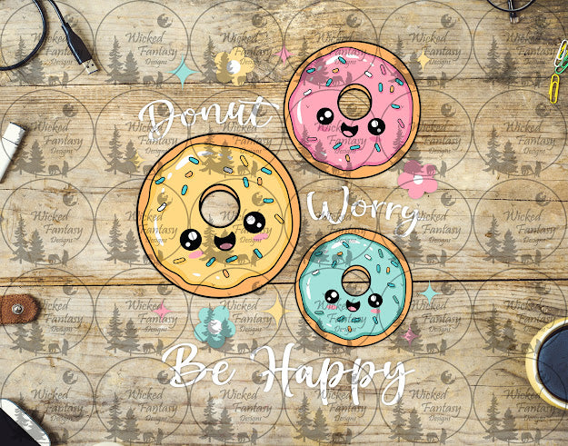 UVDTF Donut Worry Be Happy