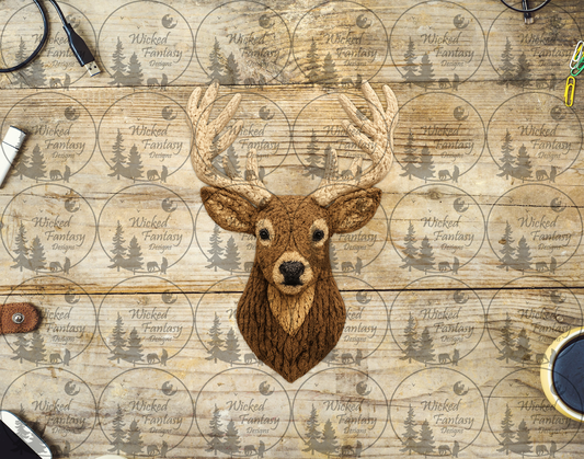UVDTF Faux Crochet Deer