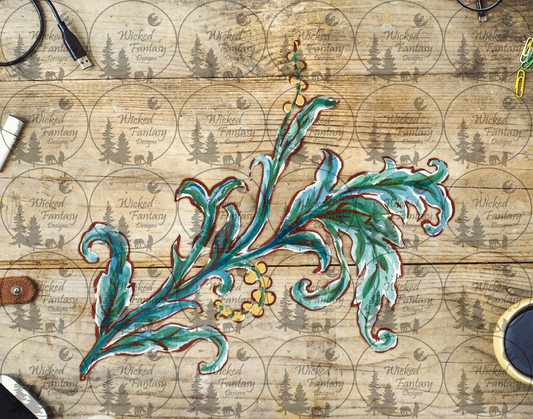 UVDTF Folk Art Leaves