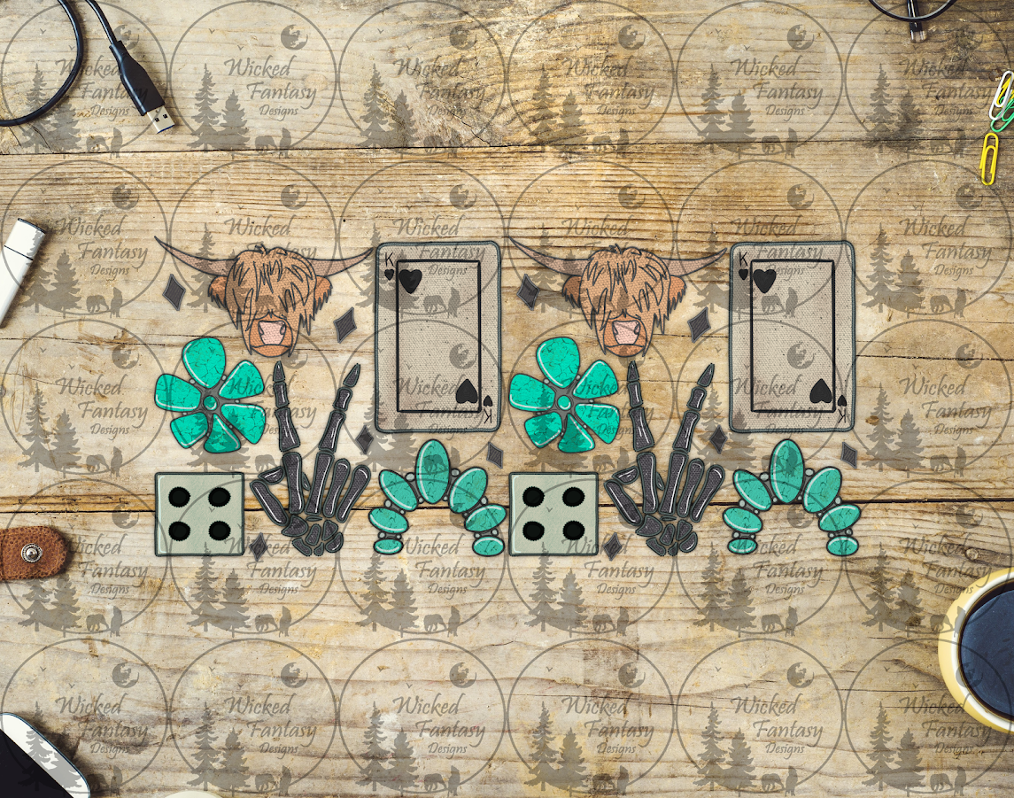 UVDTF Highland Cows Kings and Conchos 16oz 40oz