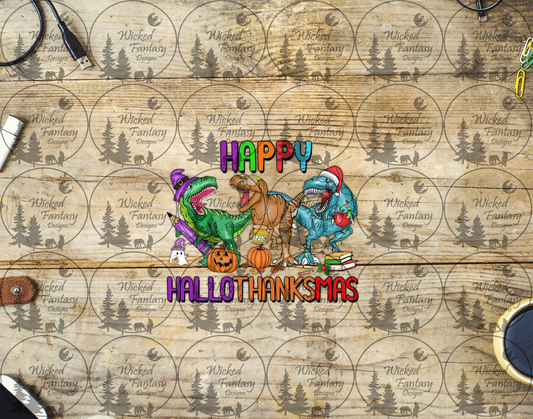 UVDTF Happy HalloThanksMas Dinosaurs