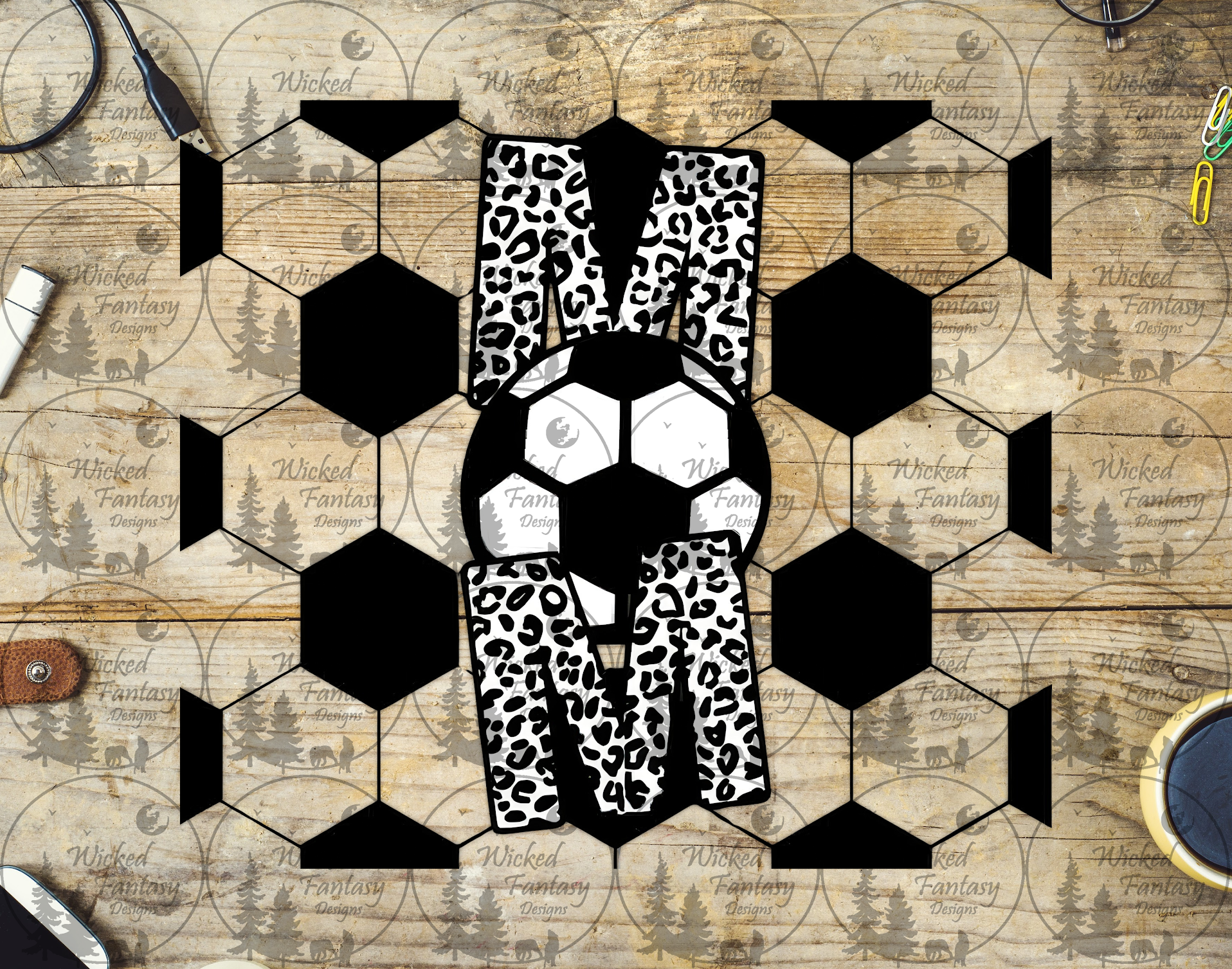 UVDTF Soccer Mom 20oz 30oz 10"x10" – Wicked Fantasy Designs