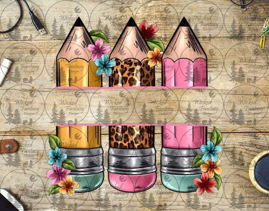 UVDTF Pencils 20oz 30oz 10"x10"