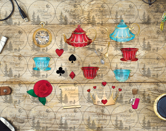 UVDTF Tea Set 6x7" Element