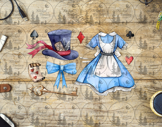 UVDTF Top Hat and Keys 6x7" Element