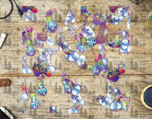 UVDTF Rainbow Peens 20oz 30oz 10"x10"