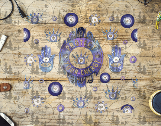 UVDTF Protect Your Energy 20oz 30oz 10"x10" Element