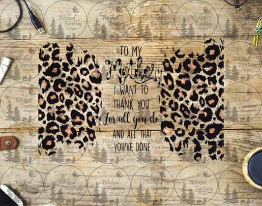 UVDTF To My Mother Thank You 16oz 40oz