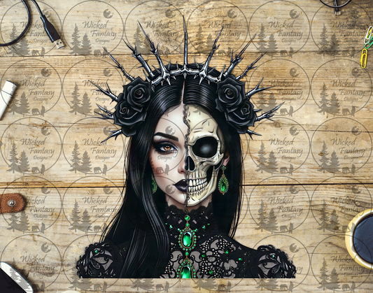 UVDTF Gothic Queen Emerald Necklace