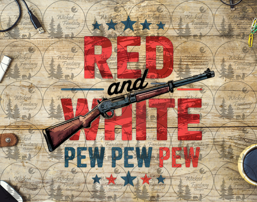 UVDTF Red White and Pew
