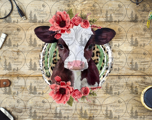 UVDTF Cute Calf and Pink Floral